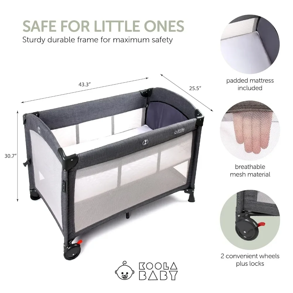 Bedside Crib Sleeper, 4-in-1 Baby Bassinet, Diaper Changing Table & Travel Bassinet, Portable Bassinets, Travel Bag Included
Bedside Crib Sleeper, 4-in-1 Baby Bassinet, Diaper Changing Table & Travel Bassinet, Portable Bassinets, Travel Bag Included