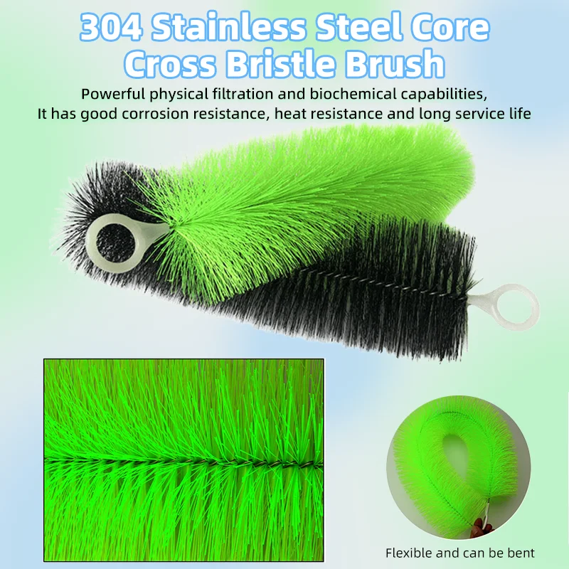 10Pcs/set Aquarium Cleaning Brush Durable Stainless Steel Core Filter Brush Bendable Bristle Brush Fish Tank Cleaning Tools
10Pcs/set Aquarium Cleaning Brush Durable Stainless Steel Core Filter Brush Bendable Bristle Brush Fish Tank Cleaning Tools