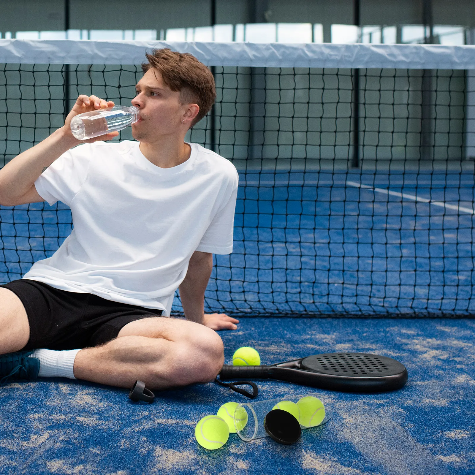 Набор из 3 пластиковых контейнеров для теннисных мячей: прозрачные цилиндрические емкости с крышками для хранения спортивных мячей
Набор из 3 пластиковых контейнеров для теннисных мячей: прозрачные цилиндрические емкости с крышками для хранения спортивных мячей