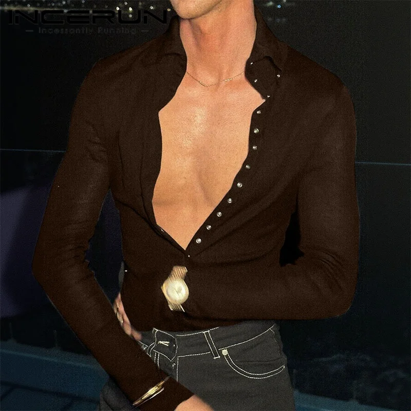 2025 Men's Shirt Patchwork Lapel Long Sleeve Button Streetwear Men Clothing Camisas Fashion Casual Male Shirts S-3XL INCERUN
2025 Men's Shirt Patchwork Lapel Long Sleeve Button Streetwear Men Clothing Camisas Fashion Casual Male Shirts S-3XL INCERUN