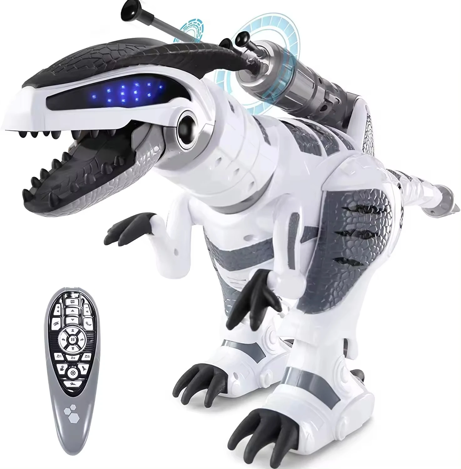 RC Dinosaur Robot IR Induction Gestures Touch Remote Control Toys Interactive Intelligent Launch kids boy Musical War Dragon
RC Dinosaur Robot IR Induction Gestures Touch Remote Control Toys Interactive Intelligent Launch kids boy Musical War Dragon