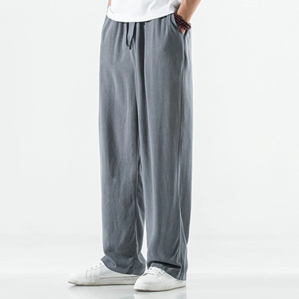 Men Pants Loose Straight Elastic Waist Casual Loose Lounge Trousers Solid Color Pants
Men Pants Loose Straight Elastic Waist Casual Loose Lounge Trousers Solid Color Pants