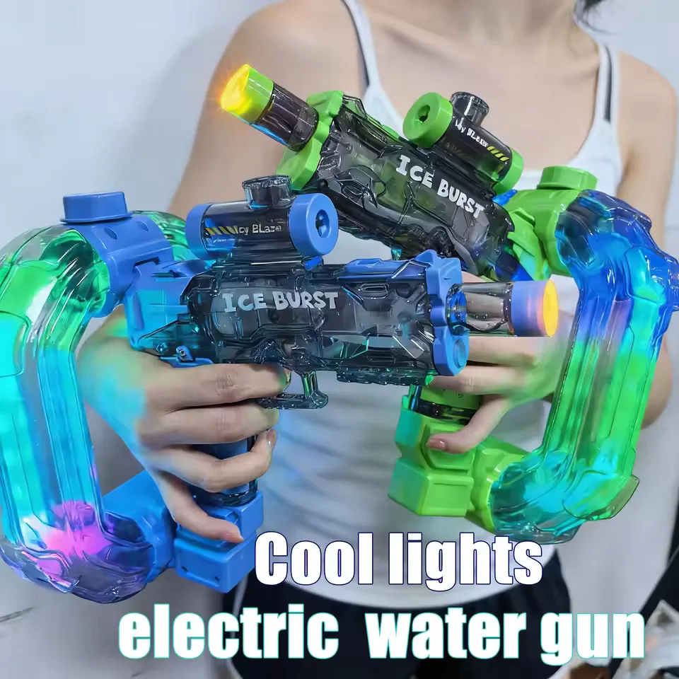 Electric Water Gun Toy for Outdoor Shooting Games, Automatic Water Squirt Gun with Lights for Pool Compatible with FUNWEE
Electric Water Gun Toy for Outdoor Shooting Games, Automatic Water Squirt Gun with Lights for Pool Compatible with FUNWEE
