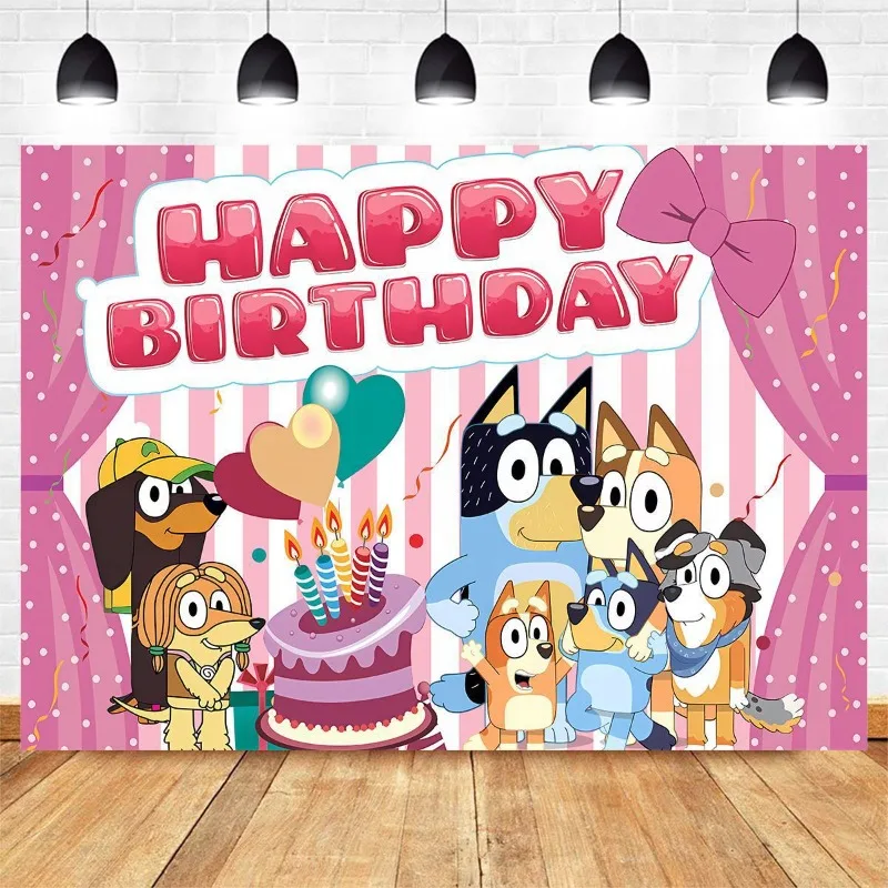 Hot New Blueys Birthday Background Banner Blueys Bingo Family 210x180cm Birthday Party Decoration Background Cloth
Hot New Blueys Birthday Background Banner Blueys Bingo Family 210x180cm Birthday Party Decoration Background Cloth