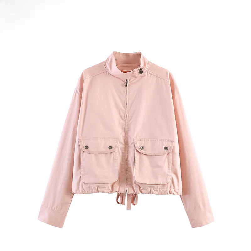 Fashionable Washed Effect Pocket Jacket ZR Summer New Arrival Women's Polyester Standard Fit Long Sleeve Coat Polyester Fiber
Fashionable Washed Effect Pocket Jacket ZR Summer New Arrival Women's Polyester Standard Fit Long Sleeve Coat Polyester Fiber