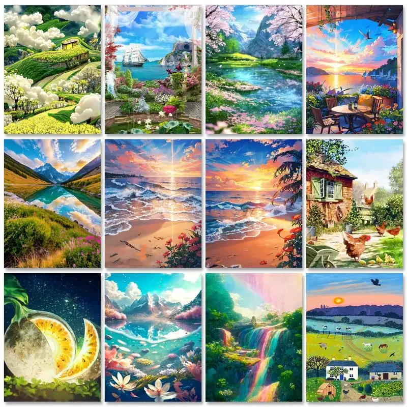 583409 Painting By Numbers On Canvas Mountain Landscape For Adults Kits Diy Paint With Numbers River Flowers Handmade Diy Gift
583409 Painting By Numbers On Canvas Mountain Landscape For Adults Kits Diy Paint With Numbers River Flowers Handmade Diy Gift