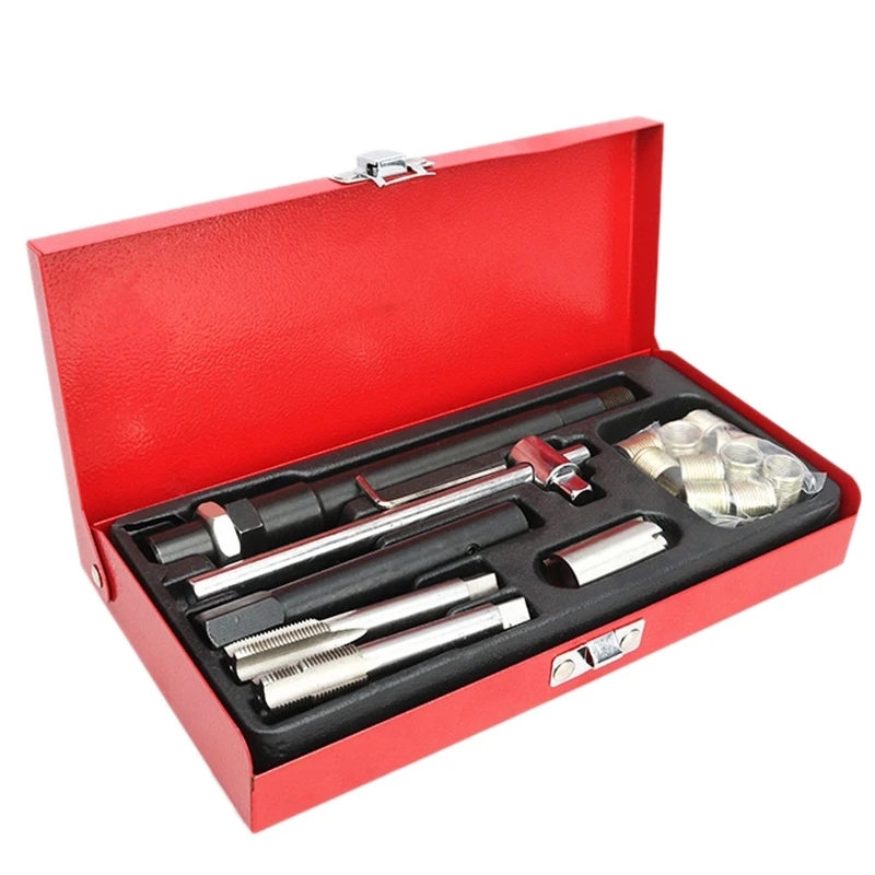 Spark Plug Thread Repair Rethreading Set 14Mm Metric - Rethreading Tool Kit - Comprehensive Taps Inserts
Spark Plug Thread Repair Rethreading Set 14Mm Metric - Rethreading Tool Kit - Comprehensive Taps Inserts