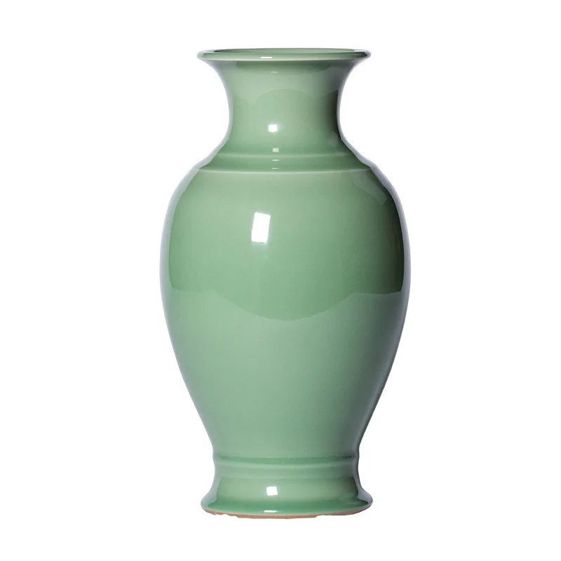 Celadon pure handmade, vase high-end decorative ornaments, ceramic home furnishing, living room flower arrangement
Celadon pure handmade, vase high-end decorative ornaments, ceramic home furnishing, living room flower arrangement