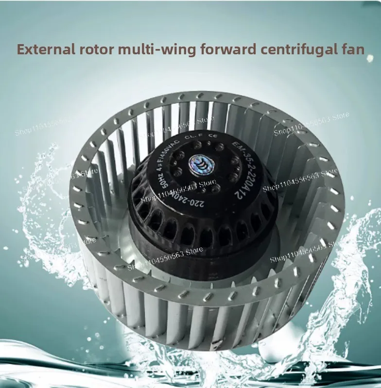 230V 50Hz Forward-Leaning Multi-Wing Centrifugal Fan Impeller: Replacement for Purification Fan EM15S2-MF140x59, Copper Core
230V 50Hz Forward-Leaning Multi-Wing Centrifugal Fan Impeller: Replacement for Purification Fan EM15S2-MF140x59, Copper Core