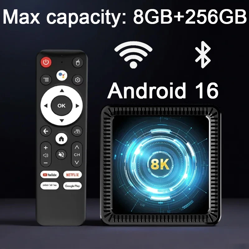 ТВ-приставка Android Q19 на Android 16 с Allwinner H618, Wi-Fi 6, Bluetooth 5.4, 32/64/128/256 ГБ, HD 4K/8K видео, голосовой помощник, пульт ДУ, медиаплеер
ТВ-приставка Android Q19 на Android 16 с Allwinner H618, Wi-Fi 6, Bluetooth 5.4, 32/64/128/256 ГБ, HD 4K/8K видео, голосовой помощник, пульт ДУ, медиаплеер