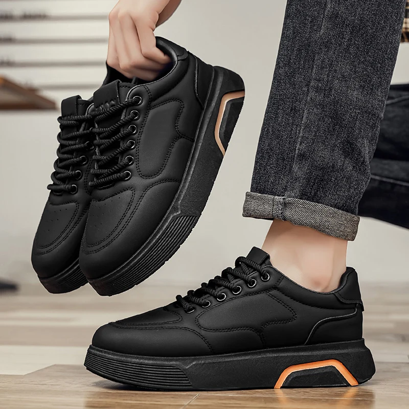 Autumn New Shoes for Men Leather Casual Shoes Fashion Flat Skateboard Shoes Youth Cool Sneaker Men's Footwear Flats Walking Shoe
Autumn New Shoes for Men Leather Casual Shoes Fashion Flat Skateboard Shoes Youth Cool Sneaker Men's Footwear Flats Walking Shoe