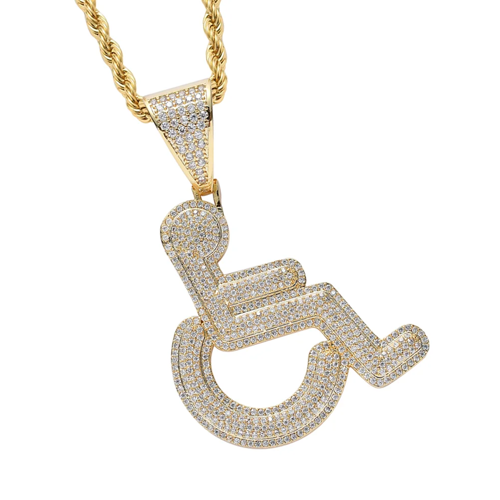 Wheelchair Disabled Logo Personalized Necklace Attractive Personality Pendant Unique Jewelry Ornament
Wheelchair Disabled Logo Personalized Necklace Attractive Personality Pendant Unique Jewelry Ornament