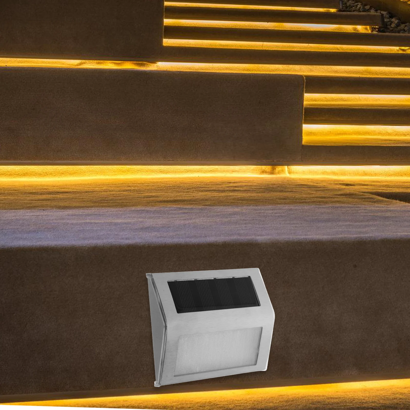 4pcs Solar Stair Light LED Step Lights Outdoor Wall Lamp Deck Garden Path Patio Lamps Durable Plastic Solar Powered Easy Install
4pcs Solar Stair Light LED Step Lights Outdoor Wall Lamp Deck Garden Path Patio Lamps Durable Plastic Solar Powered Easy Install