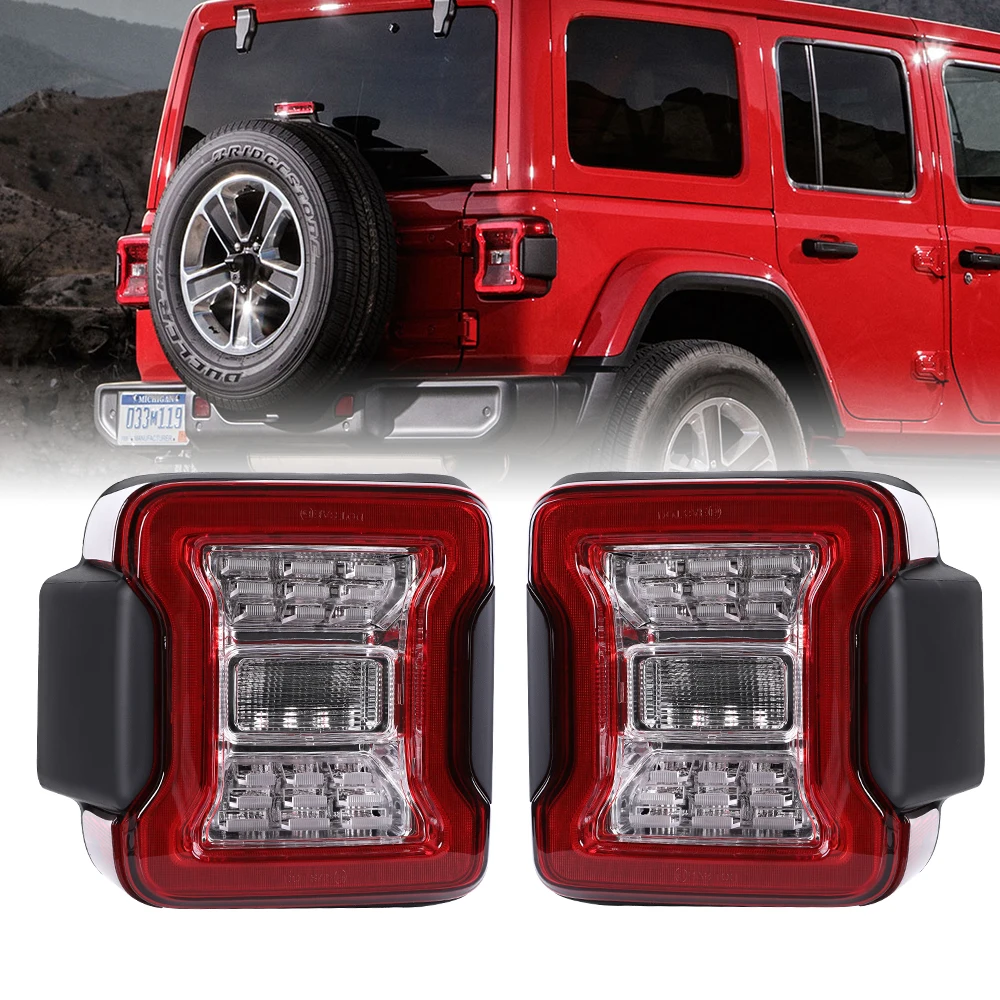 For Jeep Wrangler JK 2007-2017 LED Tail Light Assembly DRL Red Smoke Brake Reverse Turn Signal Rear Tail Lamp 12V Car Lights DOT
For Jeep Wrangler JK 2007-2017 LED Tail Light Assembly DRL Red Smoke Brake Reverse Turn Signal Rear Tail Lamp 12V Car Lights DOT