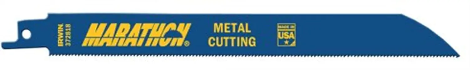 8-Inch Metal Cutting Reciprocating Saw Blade, 18 TPI, 50-Pack - Cuts Stainless Steel & Sheet Metal
8-Inch Metal Cutting Reciprocating Saw Blade, 18 TPI, 50-Pack - Cuts Stainless Steel & Sheet Metal