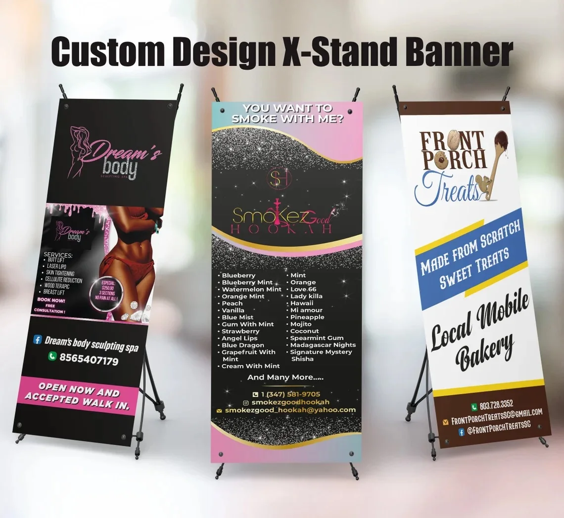 Custom X Stand Banner for Electronic Shop,Business Create with Personalize Text and Logo, Full Color Store Sign
Custom X Stand Banner for Electronic Shop,Business Create with Personalize Text and Logo, Full Color Store Sign