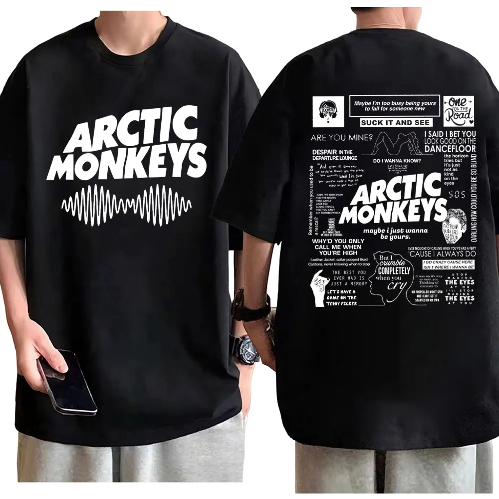 Arctic Monkeys Band Graphic T Shirts Harajuku Rock Short Sleeve T-shirt Men's Women's Fashion Trend Vintage T-shirts Streetwear
Arctic Monkeys Band Graphic T Shirts Harajuku Rock Short Sleeve T-shirt Men's Women's Fashion Trend Vintage T-shirts Streetwear