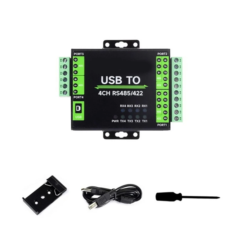 Изолированный адаптер конвертера USB в RS485/422 промышленного класса со светодиодным индикатором
Изолированный адаптер конвертера USB в RS485/422 промышленного класса со светодиодным индикатором