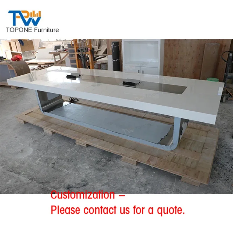 custom.Modern Artificial Marble Stone 12 Seats Conference Table
custom.Modern Artificial Marble Stone 12 Seats Conference Table