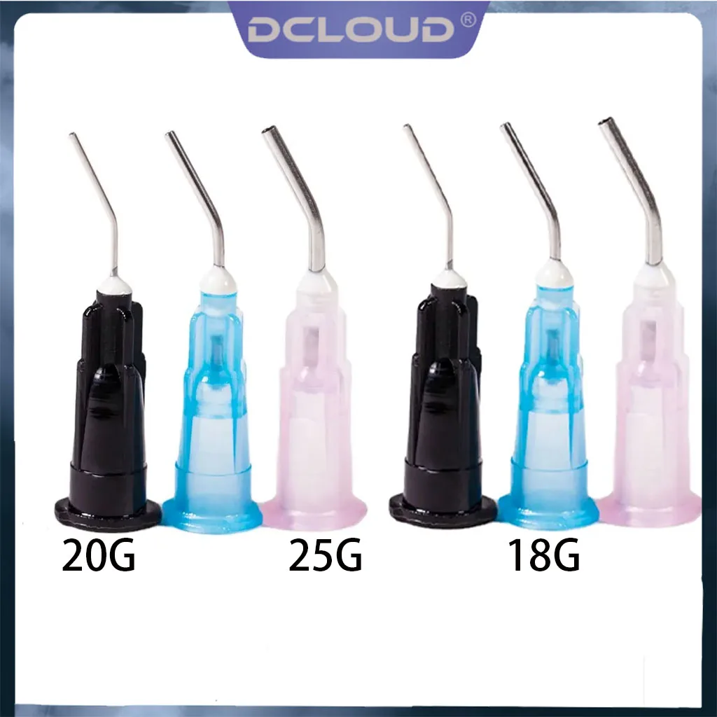 DCLOUD 100Pcs/Bag Disposable Dental Irrigator Bent Needle Tips 18/20/25G Composite Resin Syringe Tips Acid Reagent Syringe Tip
DCLOUD 100Pcs/Bag Disposable Dental Irrigator Bent Needle Tips 18/20/25G Composite Resin Syringe Tips Acid Reagent Syringe Tip