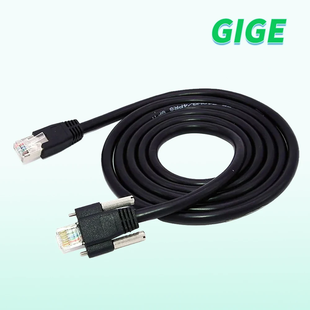 RJ45 GIGE Gigabit Network Cable GIGE Cat 6 CCD Industrial Camera Network Cable with Lock Fixed 20mm Basler Haikang Static
RJ45 GIGE Gigabit Network Cable GIGE Cat 6 CCD Industrial Camera Network Cable with Lock Fixed 20mm Basler Haikang Static
