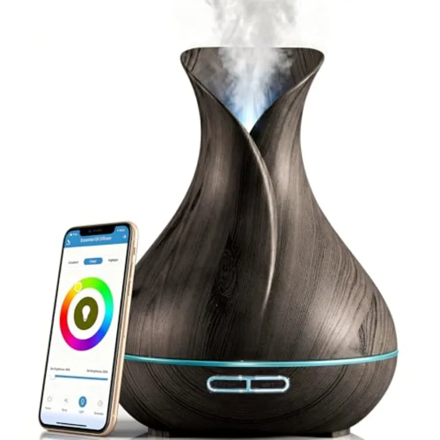Smart WiFi Humidifier - Aromatherapy Essential Oil Diffusers with App Control and Voice Control - Works with Alexa and Google H
Smart WiFi Humidifier - Aromatherapy Essential Oil Diffusers with App Control and Voice Control - Works with Alexa and Google H