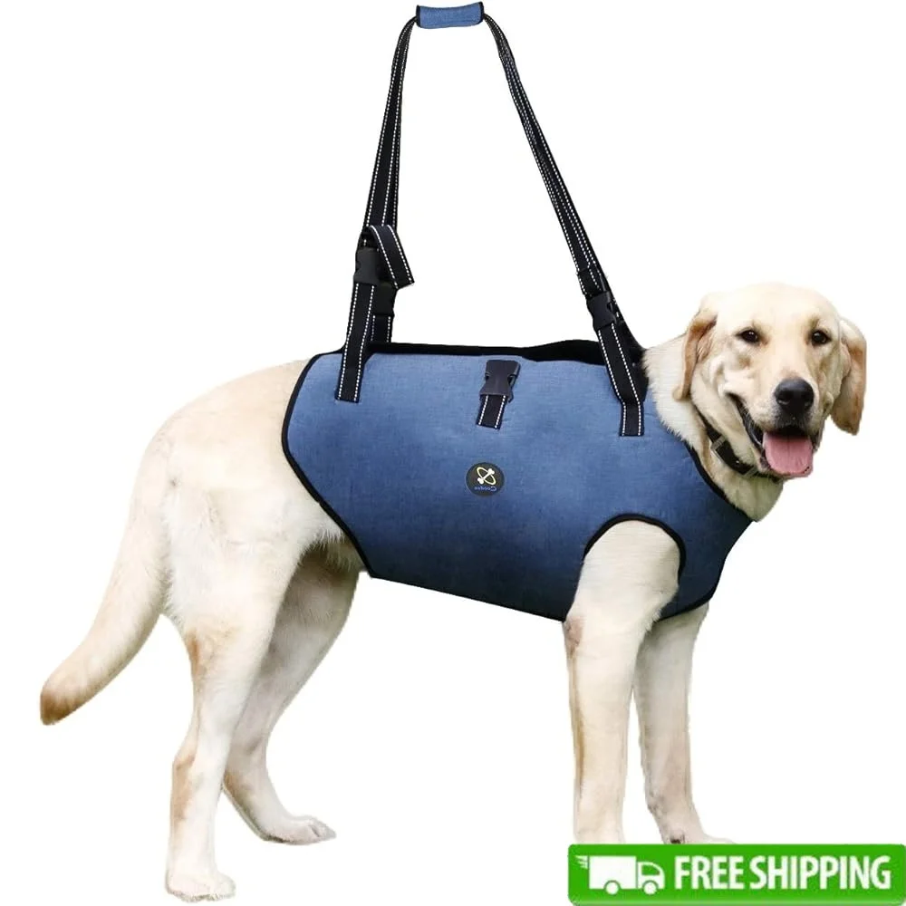 Adjustable Dog Lift Harness Pet Support Rehabilitation Sling Comfortable Breathable Straps Old Disabled Joint Injuries
Adjustable Dog Lift Harness Pet Support Rehabilitation Sling Comfortable Breathable Straps Old Disabled Joint Injuries
