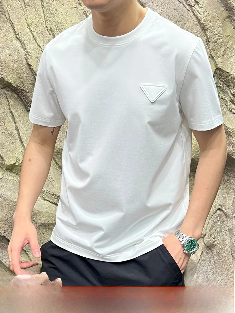 Luxury 3D Emed Design Giza45 Long Staple Cotton Summer High-end Men's ort Sve T-irt Stand Fit Youth Faion Dai...
Luxury 3D Emed Design Giza45 Long Staple Cotton Summer High-end Men's ort Sve T-irt Stand Fit Youth Faion Dai...