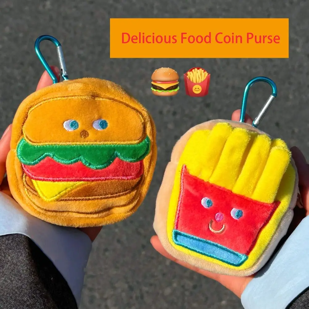 Casual Round Plush Coin Purse Coin Pouch Burger Earphone Bag French Fries Coin Bag Cute Keychain Gifts
Casual Round Plush Coin Purse Coin Pouch Burger Earphone Bag French Fries Coin Bag Cute Keychain Gifts