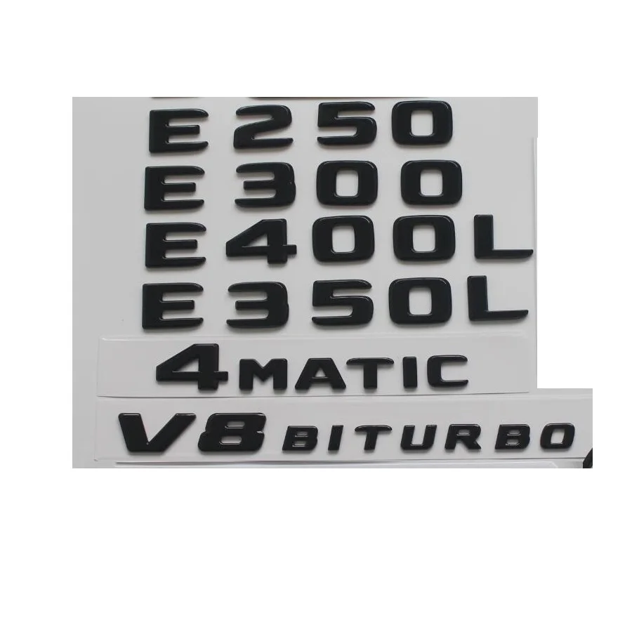 Gloss Black Letters for Mercedes Benz W213 C238 E180 E200 E220 E250 E260 E280 E300 E320 E350 E400 E450 E500 E550 4MATIC Emblem
Gloss Black Letters for Mercedes Benz W213 C238 E180 E200 E220 E250 E260 E280 E300 E320 E350 E400 E450 E500 E550 4MATIC Emblem