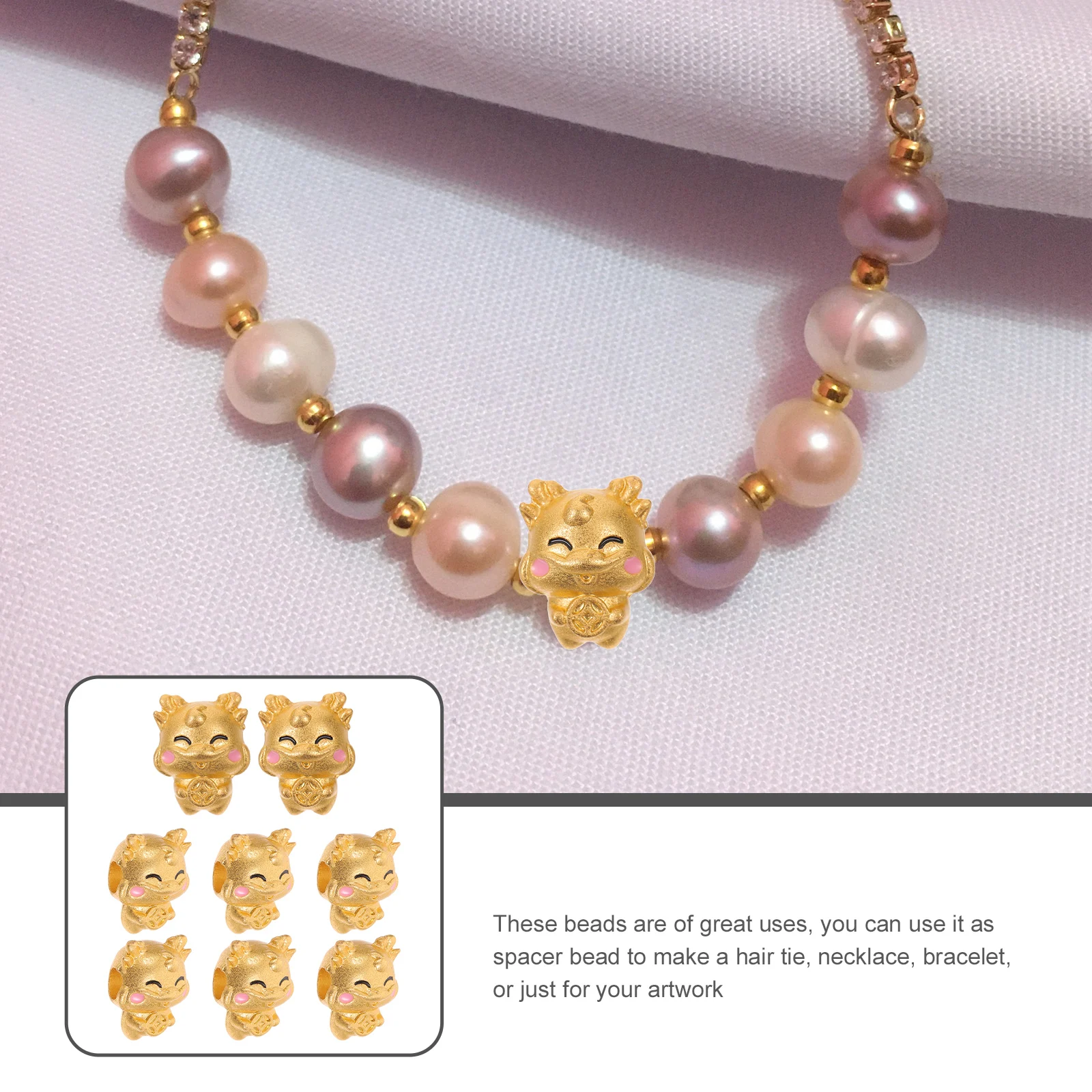 8pcs Dragon Jewelry Accessories Adorable DIY Beads for Necklace Bracelet Making Spacer Charms Craft Project Supplies
8pcs Dragon Jewelry Accessories Adorable DIY Beads for Necklace Bracelet Making Spacer Charms Craft Project Supplies