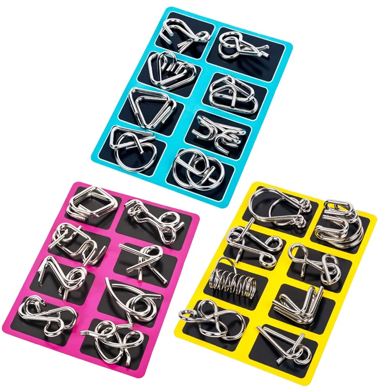 8Pcs/Set Metal Montessori Puzzle Wire IQ Logical Ability Training Stress Relief Toy for Children Adults Reliever Educational Toy
8Pcs/Set Metal Montessori Puzzle Wire IQ Logical Ability Training Stress Relief Toy for Children Adults Reliever Educational Toy