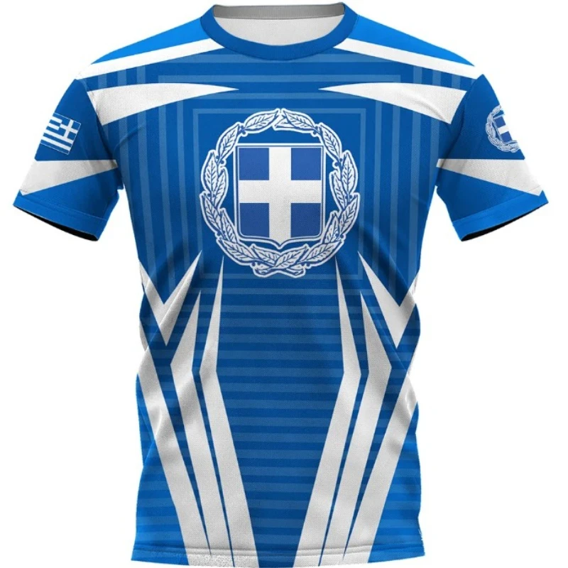 Greece Commemorative Men's Casual Short Sleeved T-shirt Outdoor Training Sports Top Daily Exercise Basketball, Football, Tennis 
Greece Commemorative Men's Casual Short Sleeved T-shirt Outdoor Training Sports Top Daily Exercise Basketball, Football, Tennis