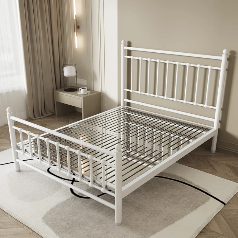 Thickened stainless steel bed 1.5m double 1.8m modern simple small apartment light luxury non-wrought iron
Thickened stainless steel bed 1.5m double 1.8m modern simple small apartment light luxury non-wrought iron