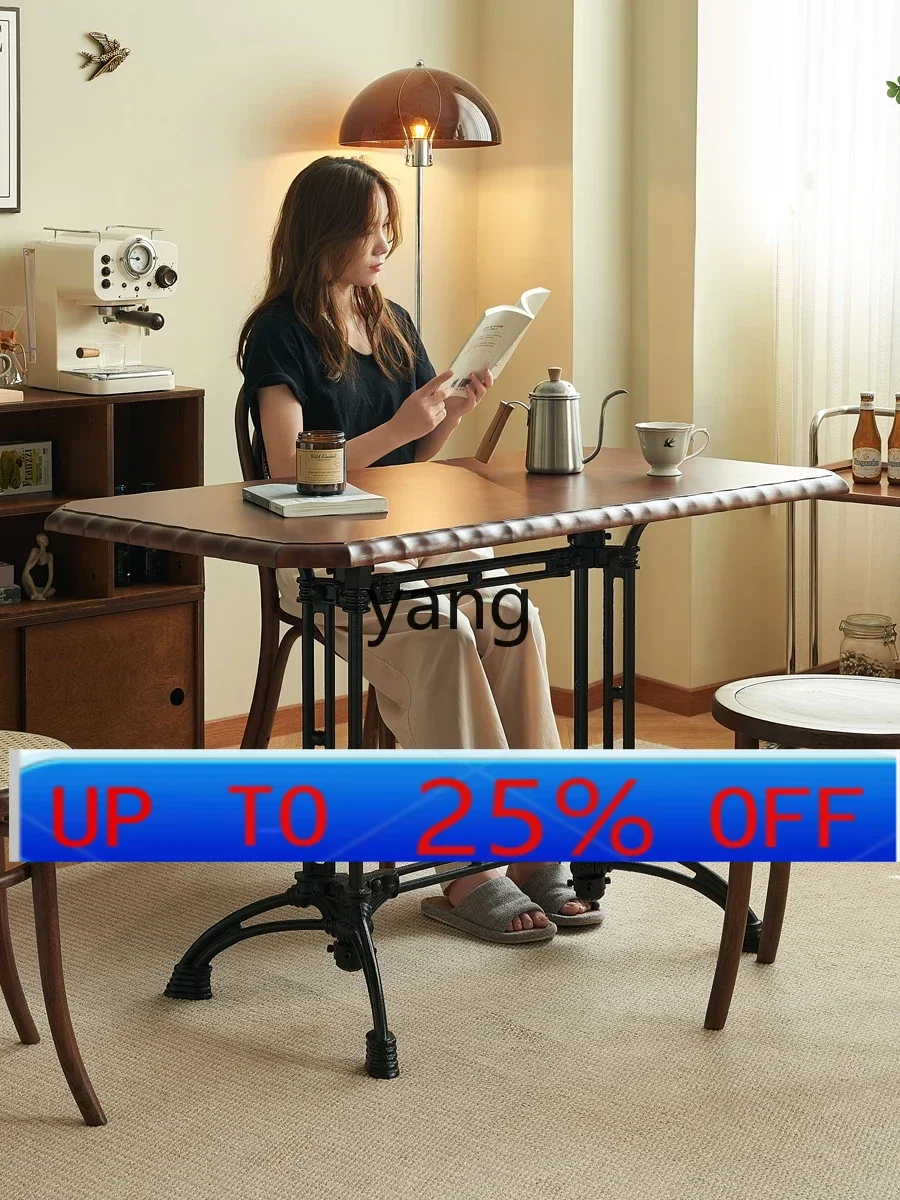 LMMVintage Dining Table Solid Wood Rectangular Living Room Home Leisure Dining Table
LMMVintage Dining Table Solid Wood Rectangular Living Room Home Leisure Dining Table