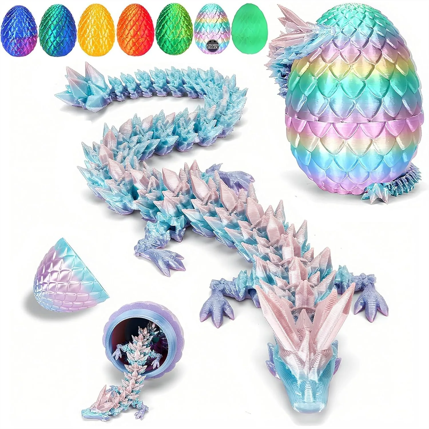 3D Printed Dragon Egg with Fall Protection, Upgraded Reinforced Joints, Safe Eco-Friendly Fidget Toy for Easter Basket Stuffers
3D Printed Dragon Egg with Fall Protection, Upgraded Reinforced Joints, Safe Eco-Friendly Fidget Toy for Easter Basket Stuffers
