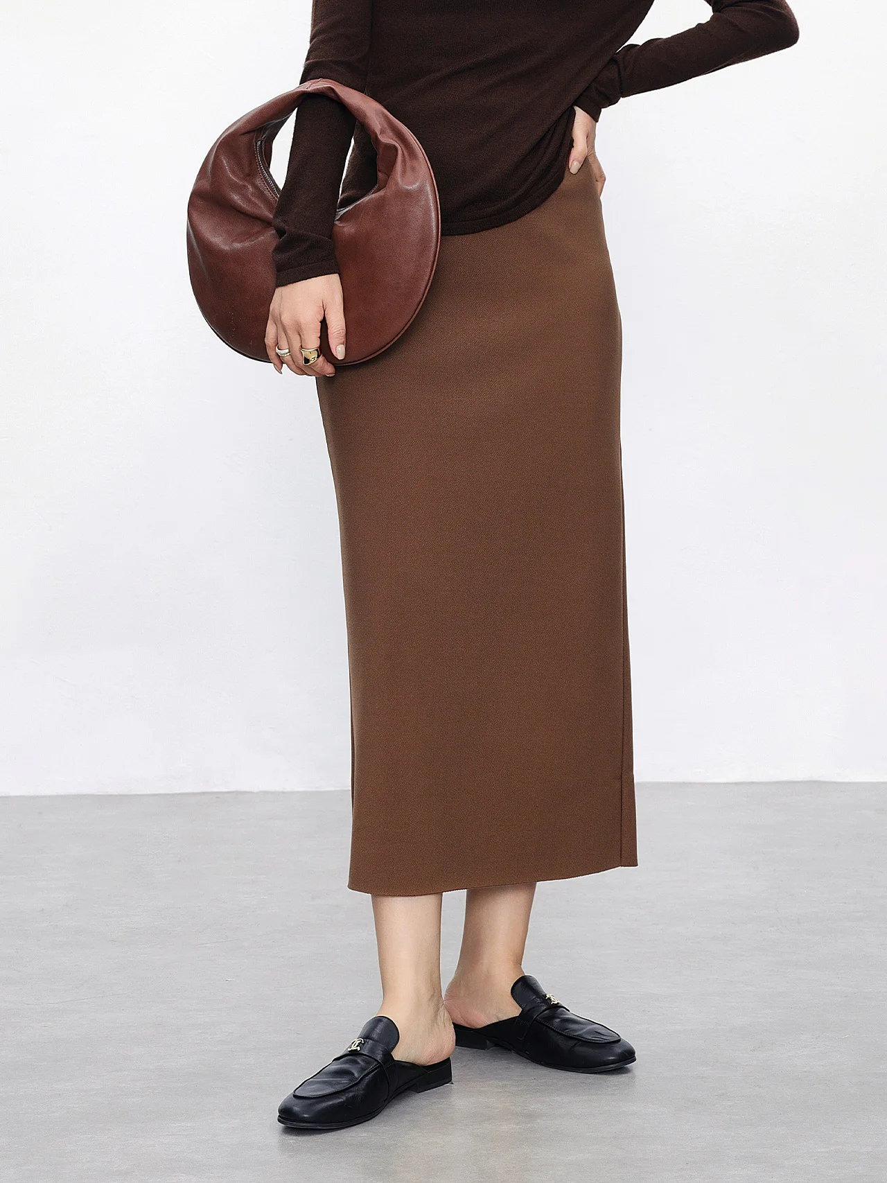 High Waist Mid-Length Asymmetrical Skirt for Women Commute Simple Sle Polyester Fiber Straight Tube Skirt Bla
High Waist Mid-Length Asymmetrical Skirt for Women Commute Simple Sle Polyester Fiber Straight Tube Skirt Bla