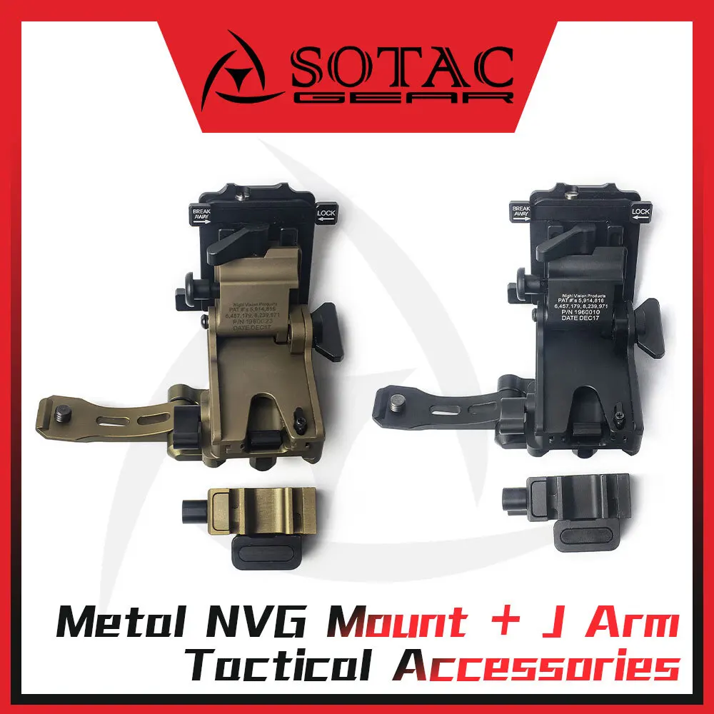 SOTAC-GEAR Tactical Night Vision NVG Mount Adapter+ PVS14 J Arm Dovetail NVG Helmet Mount
SOTAC-GEAR Tactical Night Vision NVG Mount Adapter+ PVS14 J Arm Dovetail NVG Helmet Mount
