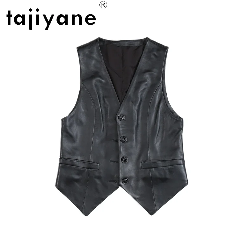 TAJIYANE Real Leather Jacket Woman Short Sheepskin Vests Jackets V-neck Motorcycle Jackets for Woman Chic Leather Coats Jaqueta
TAJIYANE Real Leather Jacket Woman Short Sheepskin Vests Jackets V-neck Motorcycle Jackets for Woman Chic Leather Coats Jaqueta
