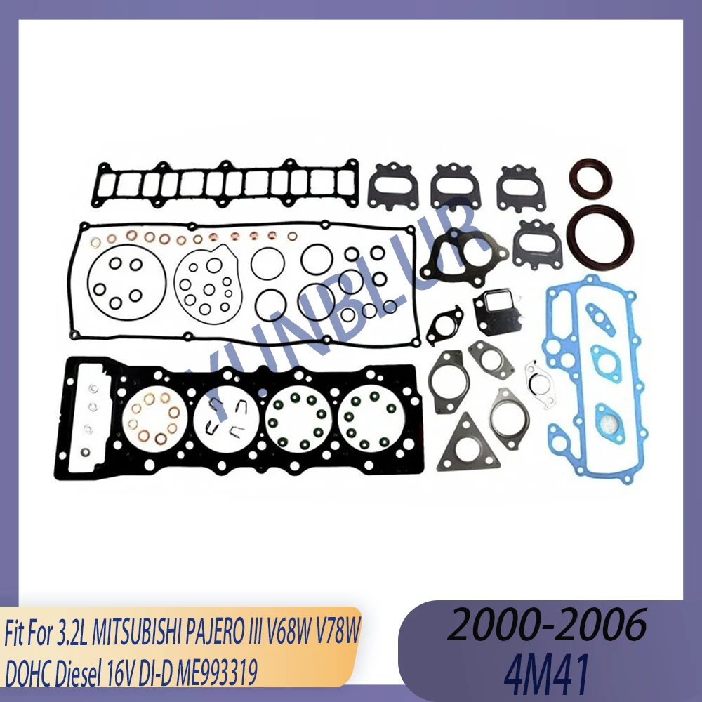 Engine Part Cylinder Head Full Gasket Seal Set Fit 3.2 L 4M41 Diesel 00-06 For MITSUBISHI PAJERO III V68W V78W DI-D ME993319
Engine Part Cylinder Head Full Gasket Seal Set Fit 3.2 L 4M41 Diesel 00-06 For MITSUBISHI PAJERO III V68W V78W DI-D ME993319