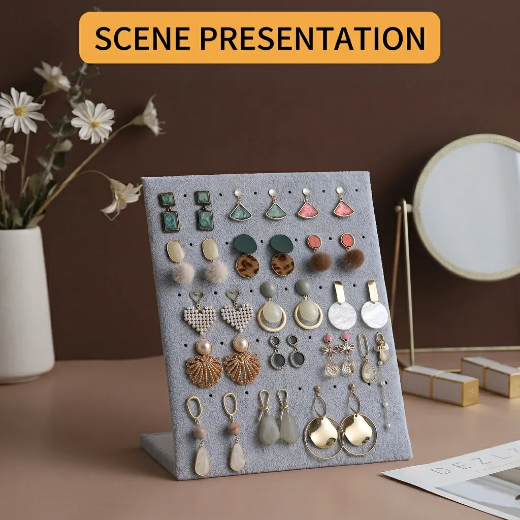 L-Shaped Jewelry Holder Soft Earring Display Rack Jewelry Storage Organizer Stable Necklace Holder Stand For Jewelry Store
L-Shaped Jewelry Holder Soft Earring Display Rack Jewelry Storage Organizer Stable Necklace Holder Stand For Jewelry Store