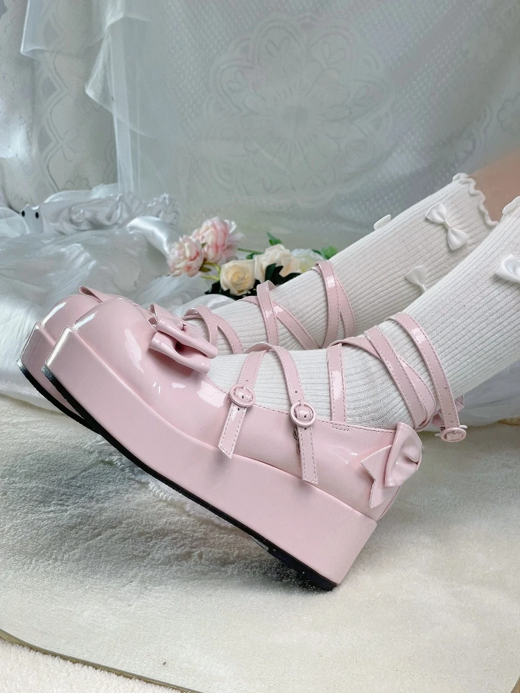 High Heel Platform Cute Girl Wedge Lolita Shoes Elegant Kawaii Student Lolita Round-toe Pu Leather Gothic Shoes
High Heel Platform Cute Girl Wedge Lolita Shoes Elegant Kawaii Student Lolita Round-toe Pu Leather Gothic Shoes