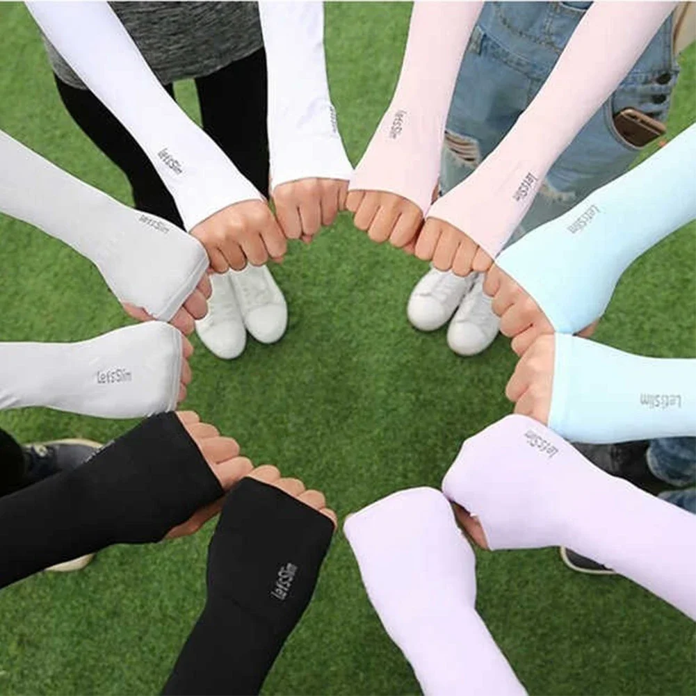 1 Pair Women's Arm Sleeve Sun Protection Long Gloves Casual Outdoor Sport Cycling Ice Silk Cuff Sleeves One Size
1 Pair Women's Arm Sleeve Sun Protection Long Gloves Casual Outdoor Sport Cycling Ice Silk Cuff Sleeves One Size