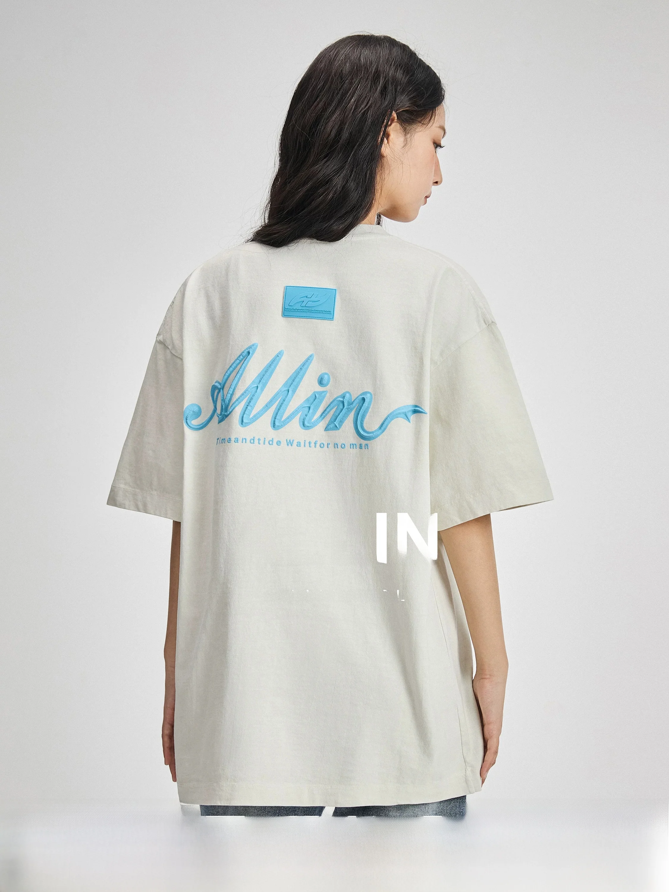 Pure Cotton Heavyweight Short Sleeve T-Shirt Unisex White Half Sleeve Printed Letter Design Couple's Casual Top Breathable
Pure Cotton Heavyweight Short Sleeve T-Shirt Unisex White Half Sleeve Printed Letter Design Couple's Casual Top Breathable