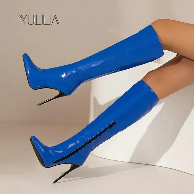 YULILIA Sexy Fashion Nightclub Party Wedding Office Women's Knee High Boots Pointed Thin Heel Ultra High Heel Cowboy Boots
YULILIA Sexy Fashion Nightclub Party Wedding Office Women's Knee High Boots Pointed Thin Heel Ultra High Heel Cowboy Boots