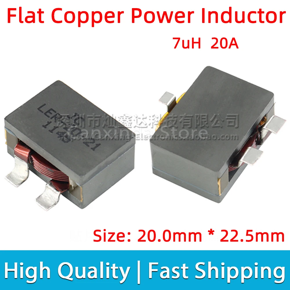 2pcs SMD SMT Power Inductor Inductance 7uH 20A High Current Flat Copper Coils Filter Low Profile 3 Pin
2pcs SMD SMT Power Inductor Inductance 7uH 20A High Current Flat Copper Coils Filter Low Profile 3 Pin