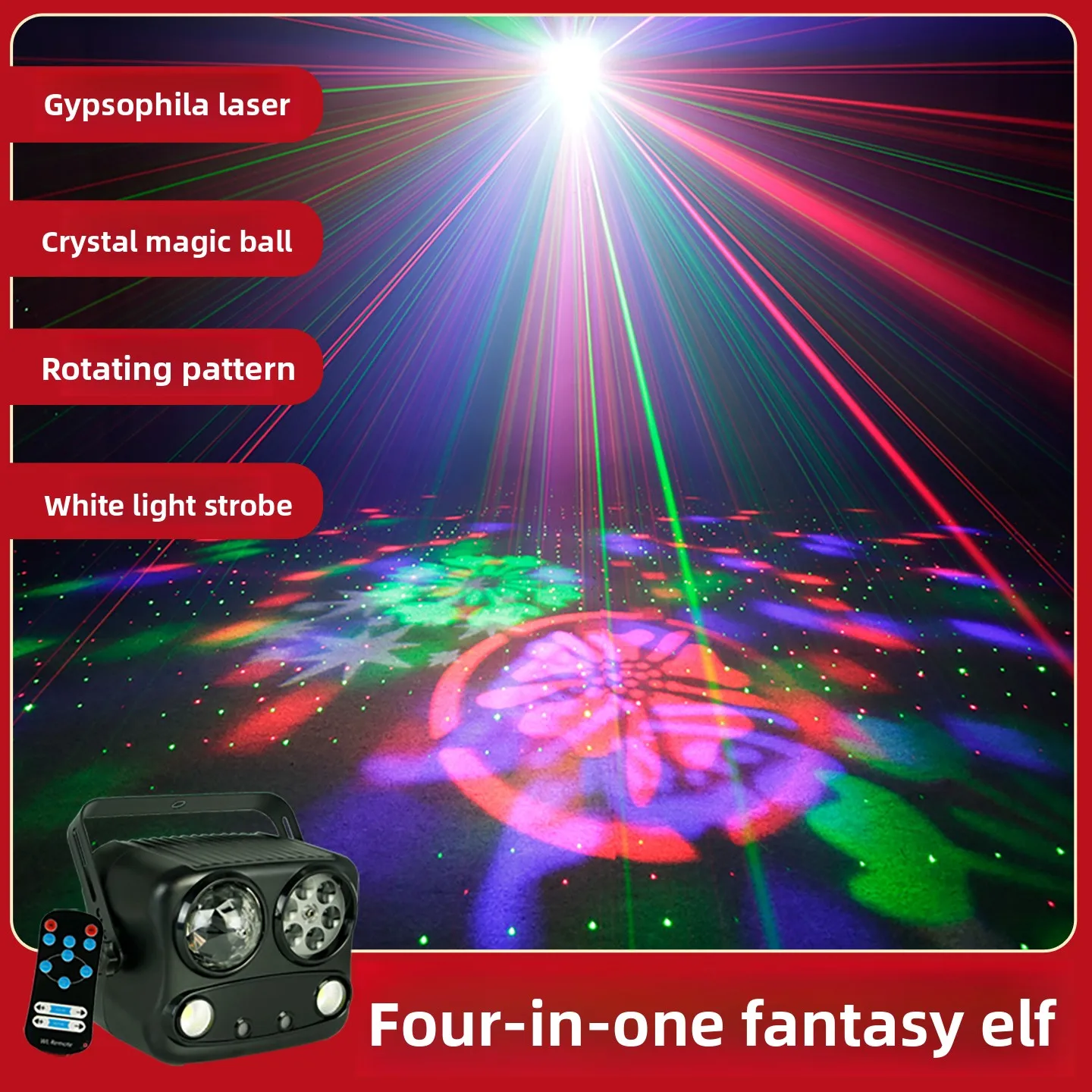 Four-in-one dream elf remote control colorful rotating lights family ktv atmosphere light bar dancing dance table lamp
Four-in-one dream elf remote control colorful rotating lights family ktv atmosphere light bar dancing dance table lamp