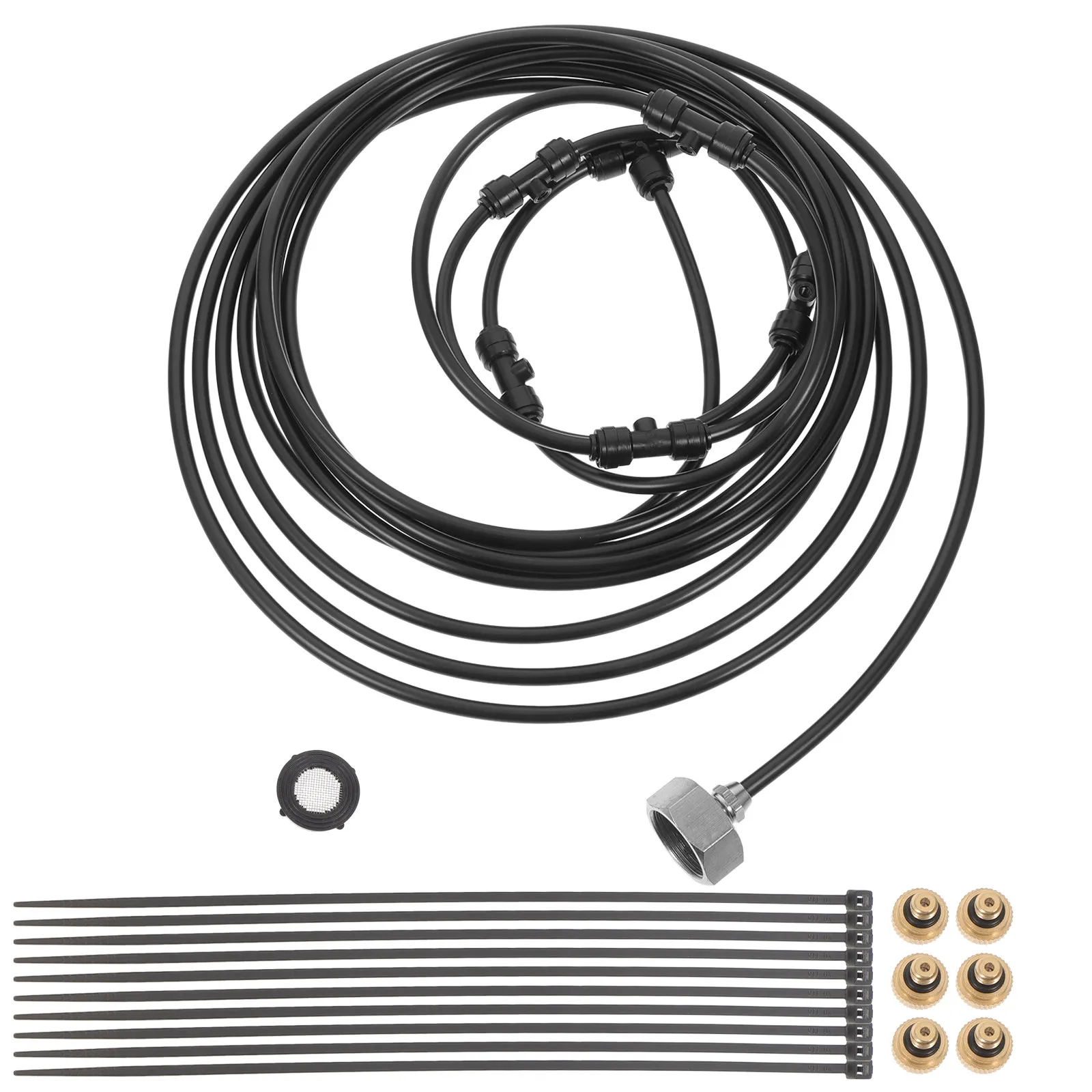 1Set Outdoor Misting Fan Kit with Garden Hose Adapter for Patio Deck Yard Cooling Fine Mist System Compatible with Splitters
1Set Outdoor Misting Fan Kit with Garden Hose Adapter for Patio Deck Yard Cooling Fine Mist System Compatible with Splitters