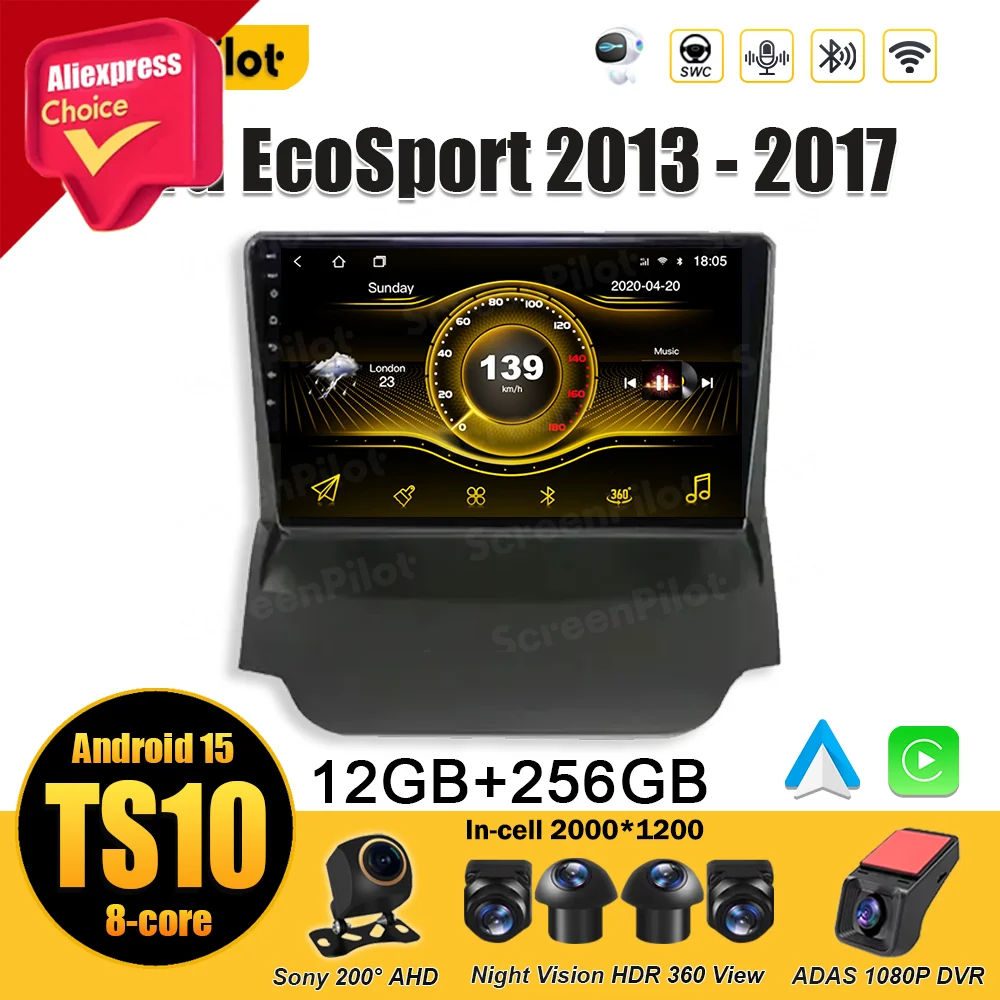 Для Ford EcoSport 2013 2014 2015 2016 2017 Android 15 Сенсорный экран Bluetooth Android Авто Мультимедийный видеоплеер Зеркальная ссылка
Для Ford EcoSport 2013 2014 2015 2016 2017 Android 15 Сенсорный экран Bluetooth Android Авто Мультимедийный видеоплеер Зеркальная ссылка