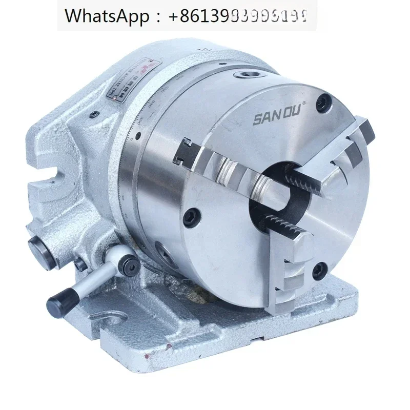 Simple indexing head, 8 inch universal fast milling machine, indexer, 2 equal parts, large through-hole indexing plate
Simple indexing head, 8 inch universal fast milling machine, indexer, 2 equal parts, large through-hole indexing plate